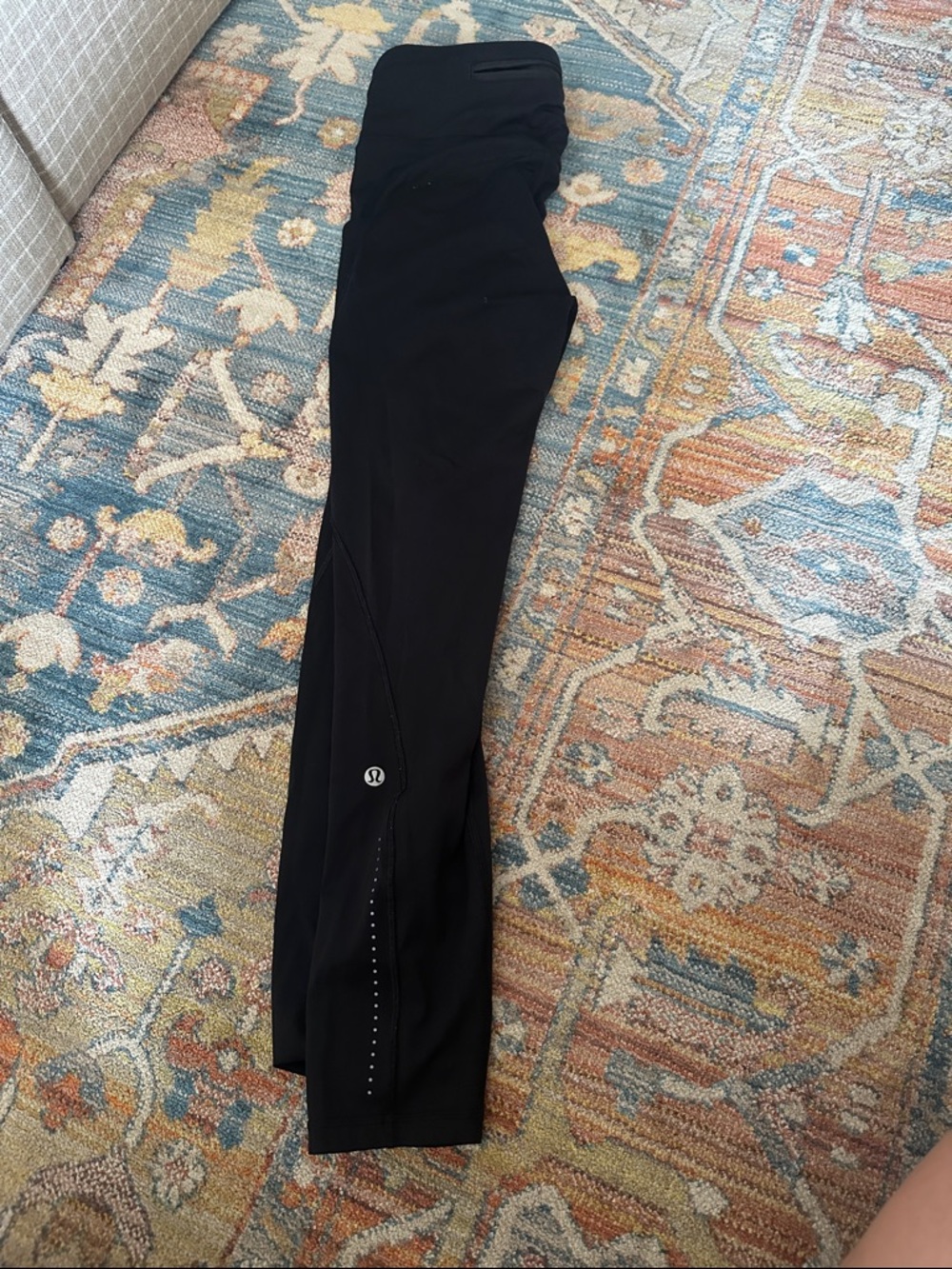lululemon athletica Black Reflective Detail Leggings